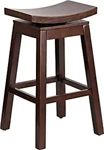 Bar Stool Saddle Seat Find Deals On Get Quotations Estella 30 Saddle Seat Cuccino Wood Bar Stool W Auto Swivel