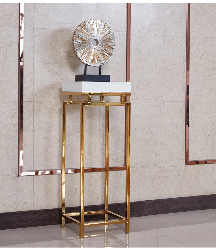Tall side table gold Clearance