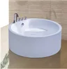 Acrylic round morden design small deep cheap bathtub with massage and seat