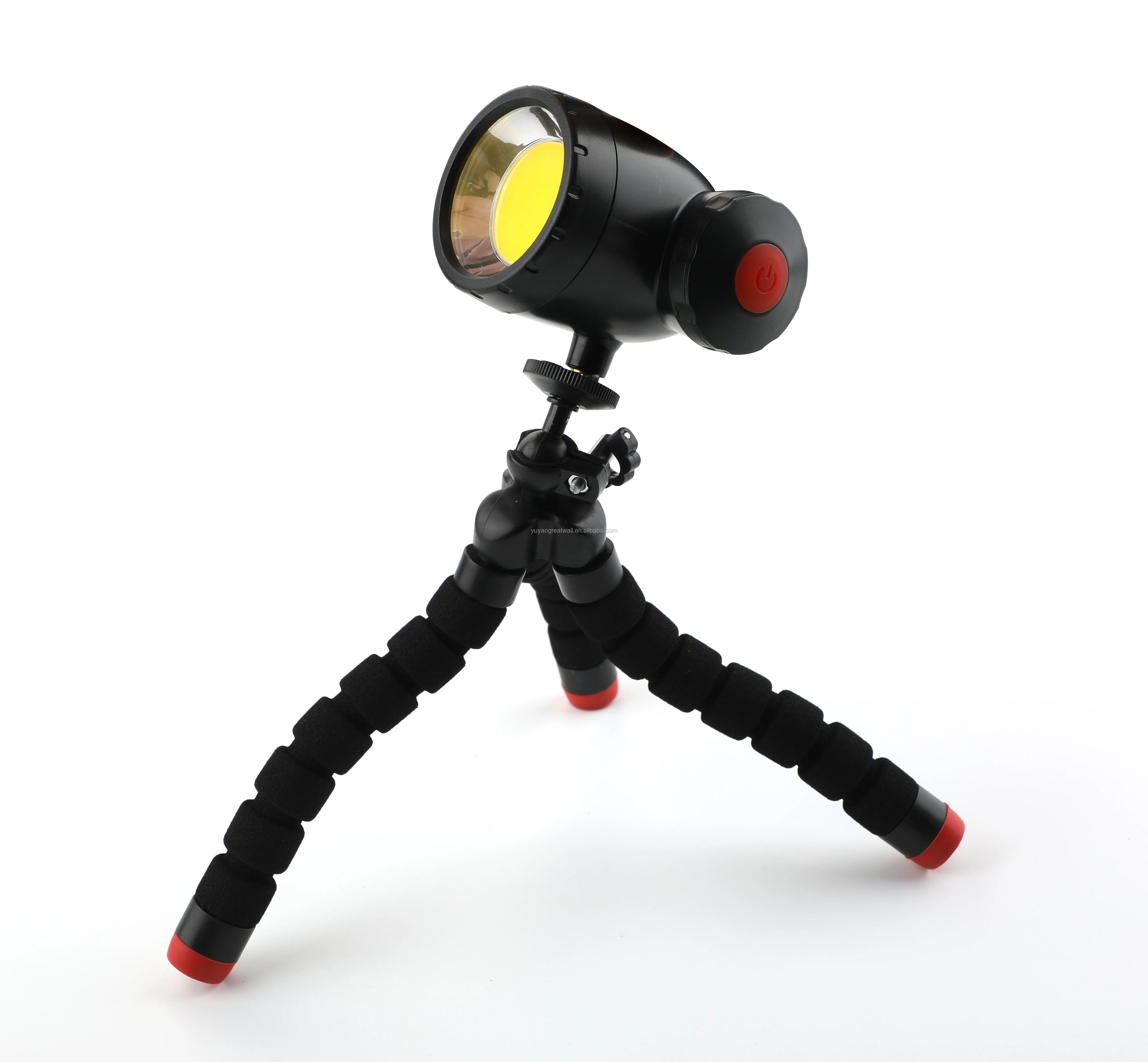 2 In 1 Led Rechargeable Work Light With Tripod Feet For Phone