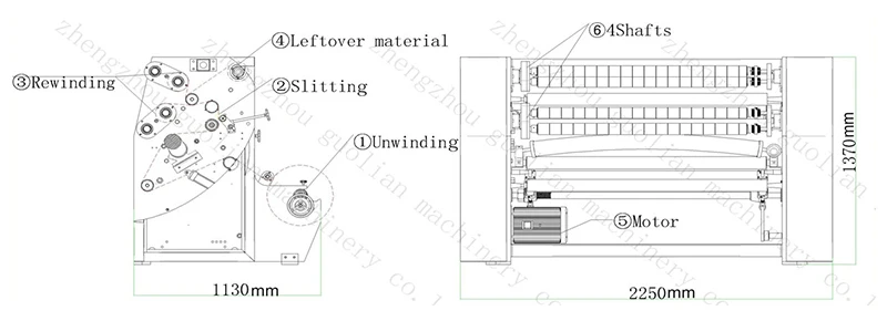 pollution-free organic slitting machine rewinding