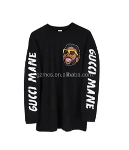 Wholesale OEM cotton fashion hiphop oversize custom printing logo long sleeve men's t shirts Wholesale OEM cotton fashion hiphop oversize custom printing logo long sleeve men's t shirts