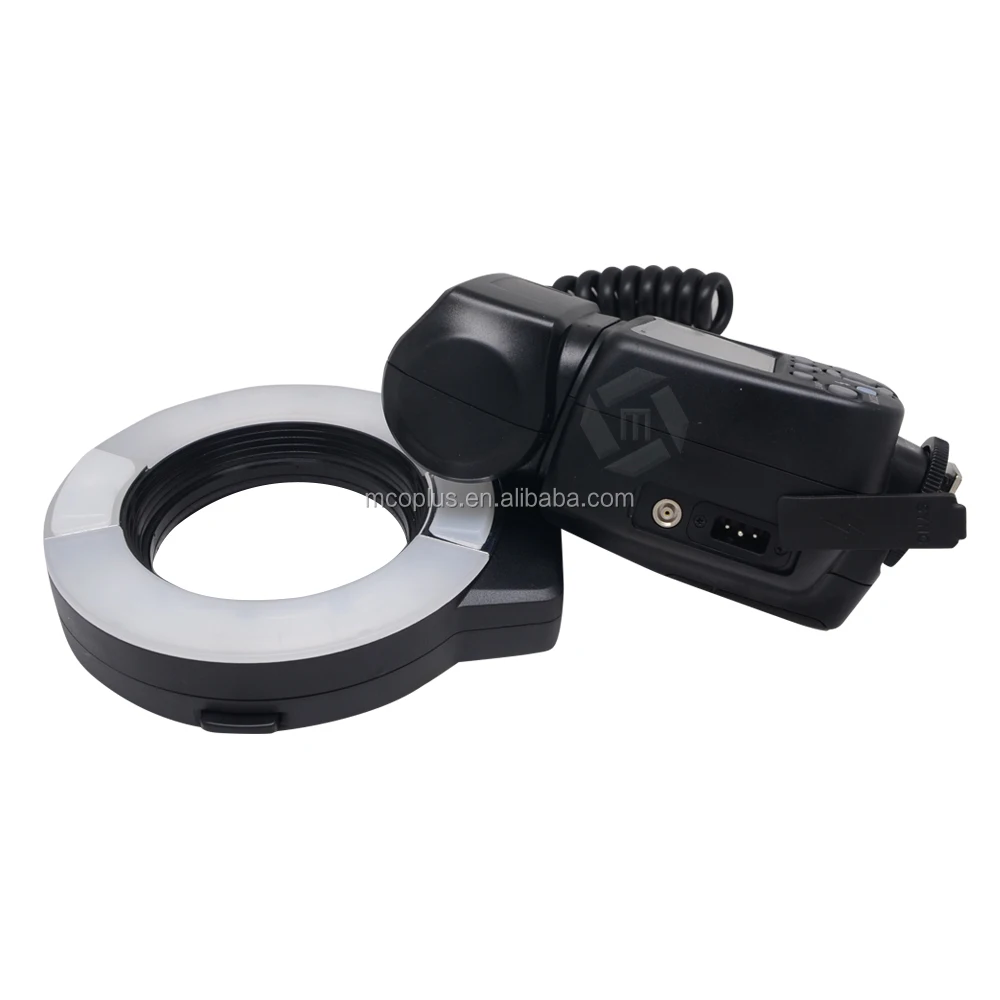 Mcoplus 14EXT-C 5500K Macro Ring TTL Flash Light for Canon E-TTL with LED AF Assist Lamp 7 Metal Adapter Rings