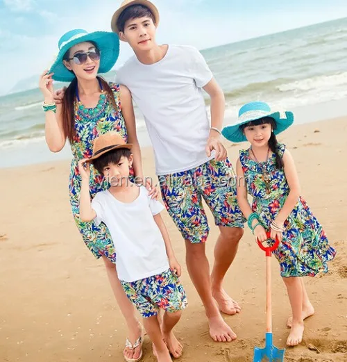 roupa de praia para familia