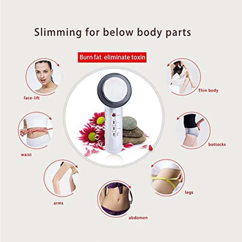 3 in 1 EMS Body Slimming Fat burning Massager Infrared ultrasound reduce weight Anti aliphatic mass Cosmetic instrument