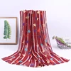 2018 new hot selling women polyester shawl fashion star print yiwu silk scarf
