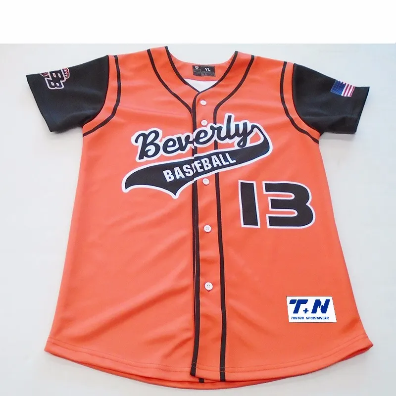 2018 New Customize Blank Design Custom Sublimation Baseball Jersey
