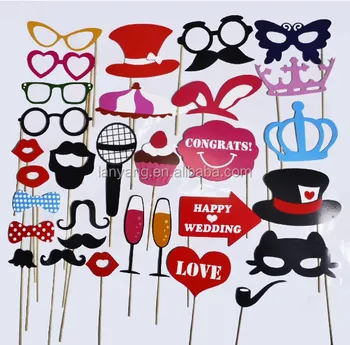 wedding photo stick props