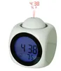 LCD Projection Clock Electronic Desk Clock Radio Snooze Projector Watch Talking Digital Alarm Clock With Time Projection