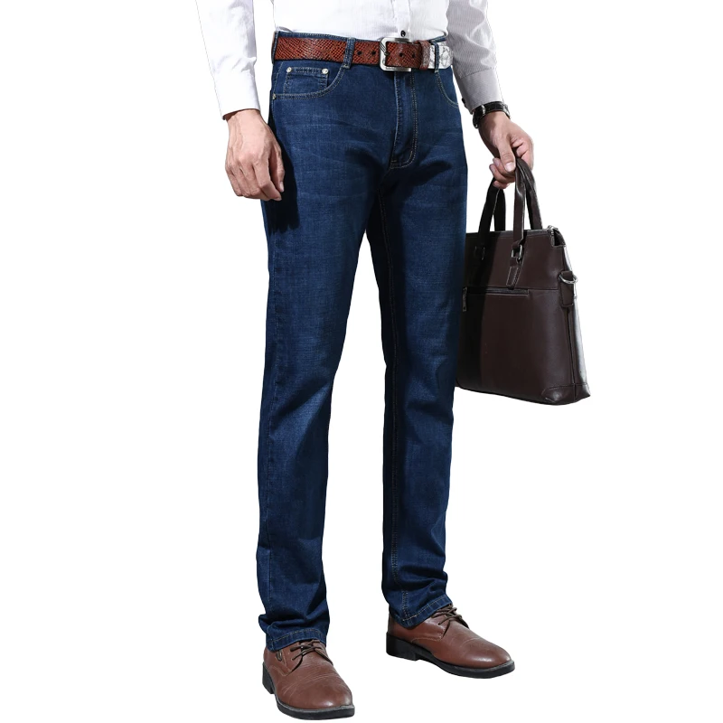 Men's Large Size Jeans Fat Man Clothing Stretch Pants Business Casual ...