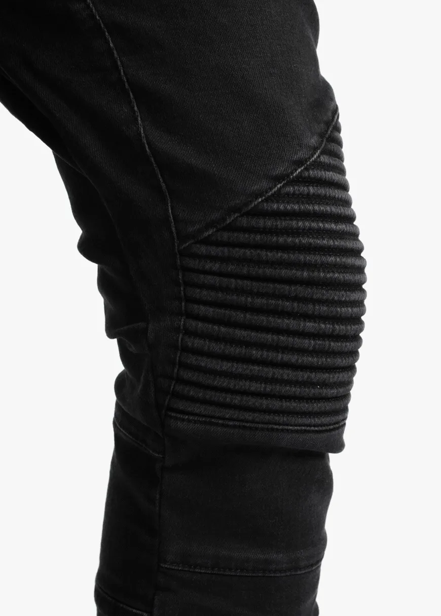 biker denim joggers