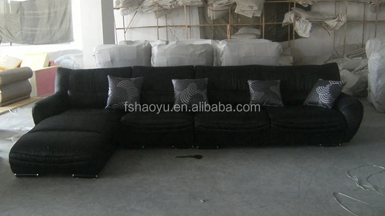 Hot Selling Kulit Modern Sofa Kayu Hitam  Kuka Sofa  Kulit 