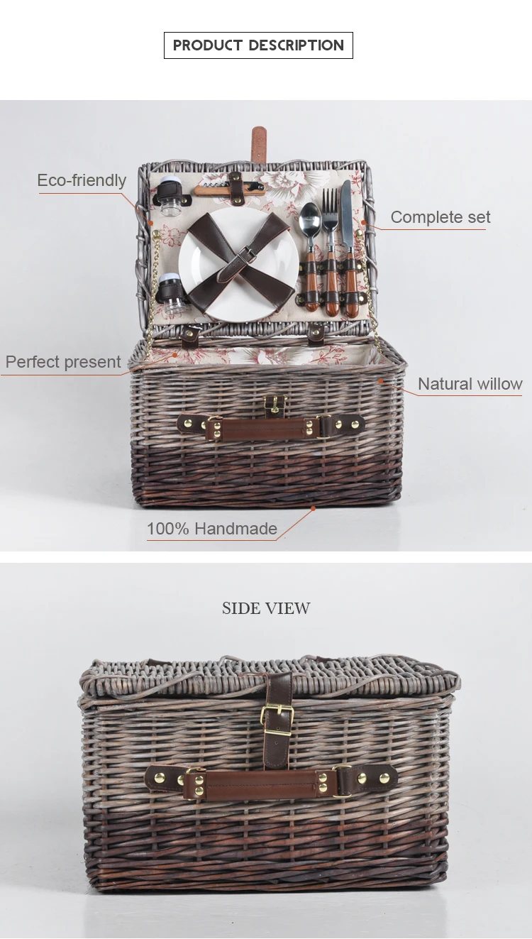Manufactures Of Empty Cane Wicker Picnic Gift Baskets Wholesale