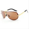 Fashion Metal Frameless Sunglasses Men Frog Mirror Driving Polarized Eyewear