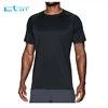 Customized Logo Men Fitness Sublimation Blank Black T Shirt