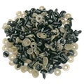 100pcs Black plastic doll eyes safety eyes For Teddy Bear Stuffed Toys Snap Animal Scrapbooking Puppet