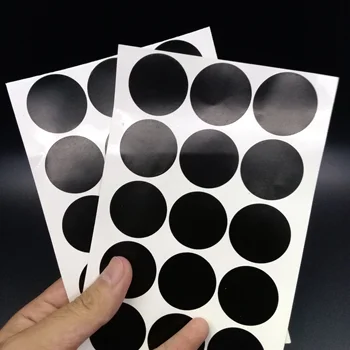 热卖自定义可破坏标签与标志,圆形安全贴纸,自定义尺寸纯色标签