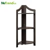 Cheap Modern Small Wood Storage Folding Bookshelf Corner Shelf for wholesale