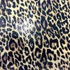 FDY print PU foil animal customer design print leopard polyester fabric