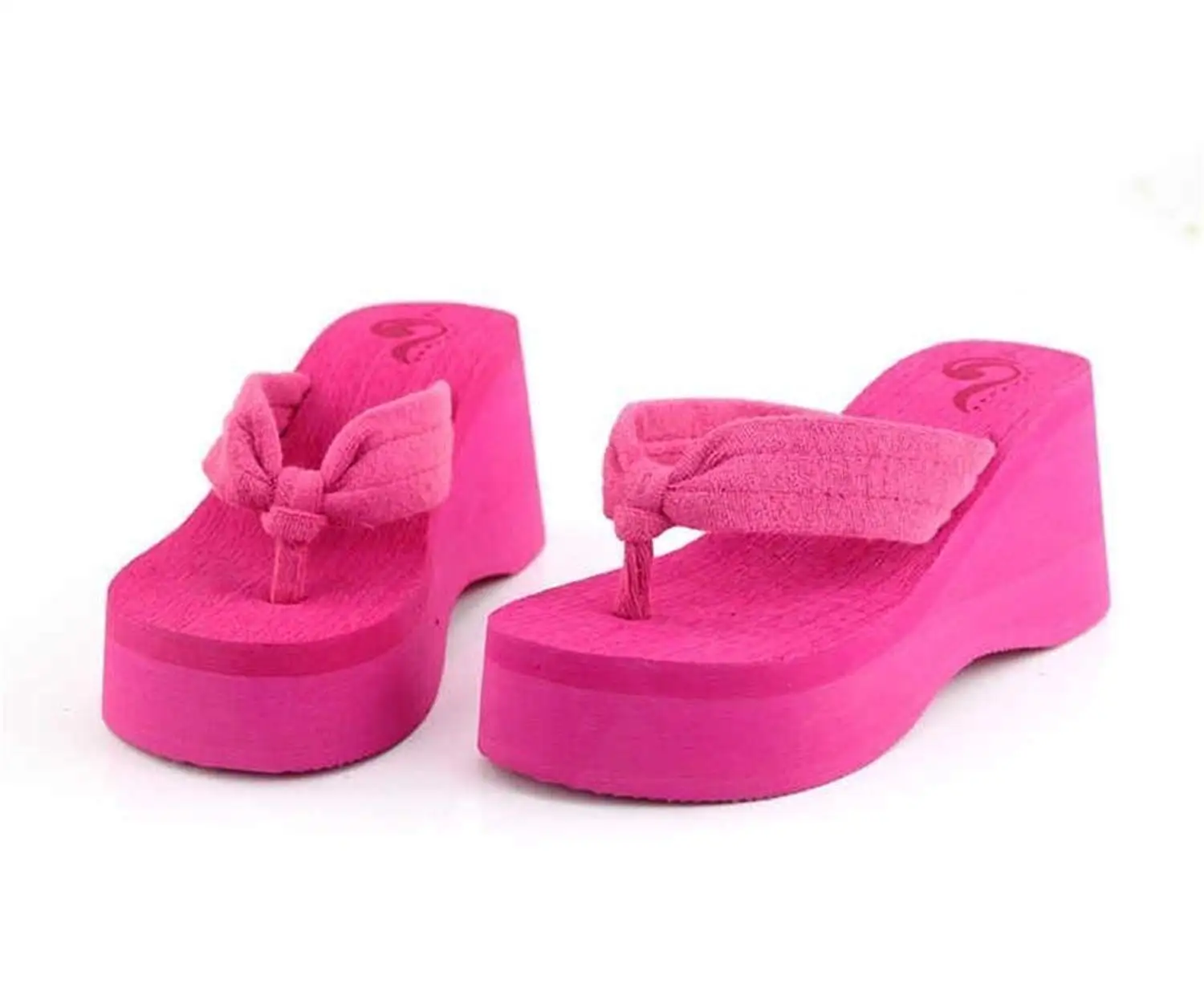 Maybest Ladies Summer Platform Wedge Beach Flip Flop Sandals High Heels Shoe FBA
