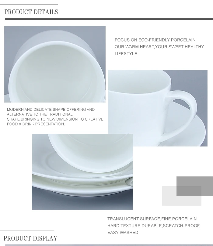 Drinkware White 150ml Ceramic Coffee Tea Cup Set