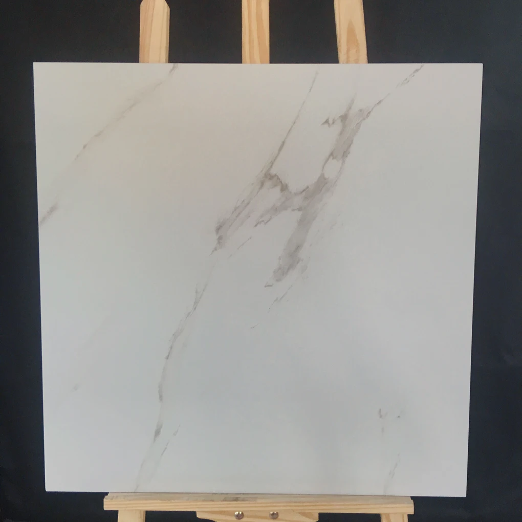 Inkjet Printing Glazed Porcelain Carara White Rustic Tiles building materials