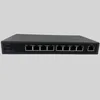 High Efficiency CCTV 8 Port POE Switch 10/100/1000M 9 RJ 45 Injectors with Broadcom Chipset Unmanaged Network Hub Price