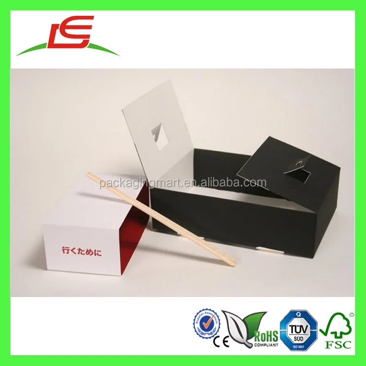 J614 High Quality Recycled Sushi Take Away Cardboard Box Wholesale