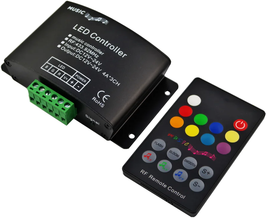 Rgb Music Controller With Rf 18 Key Remote Buy Rgb Music Controller