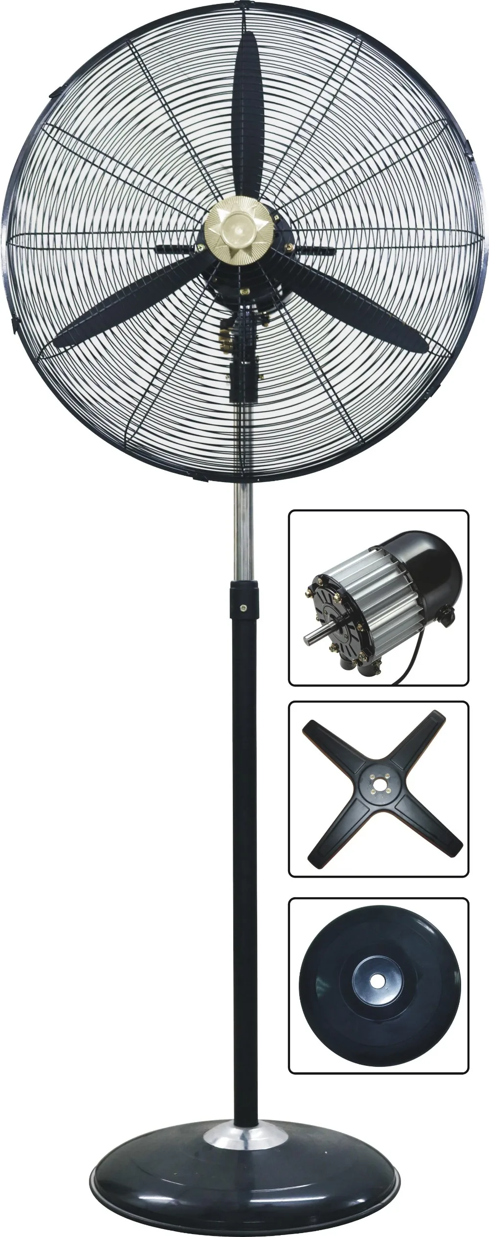 Black Grill Reversible Wall Fan/moderm Office Wall Mount Oscillating