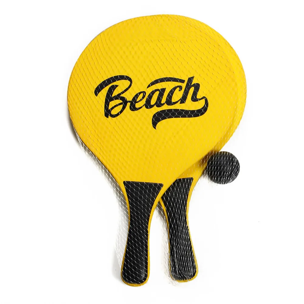 Decoq High Quality Promotional Oem Printing Wooden Beach Tennis Racket ...