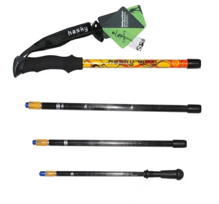 Preço de Fábrica Anti-choque de Fibra de Carbono Caminhadas ao ar Selva Caminhadas Pólos Corpo Acampamento Livre Esqui Vara Alpenstock Rei 2 Cheap Bengalas