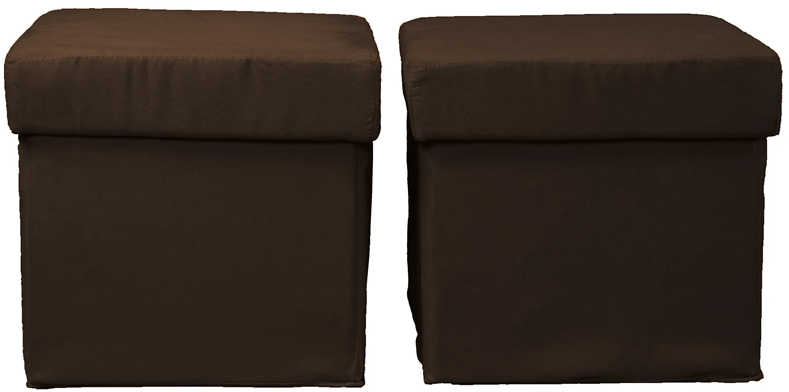 Suede Cube Storage Ottoman Find Get Quotations Epic Furnishings Vanderbilt Foldable With Tray Top Storage Ottoman Table And Bench Set Two