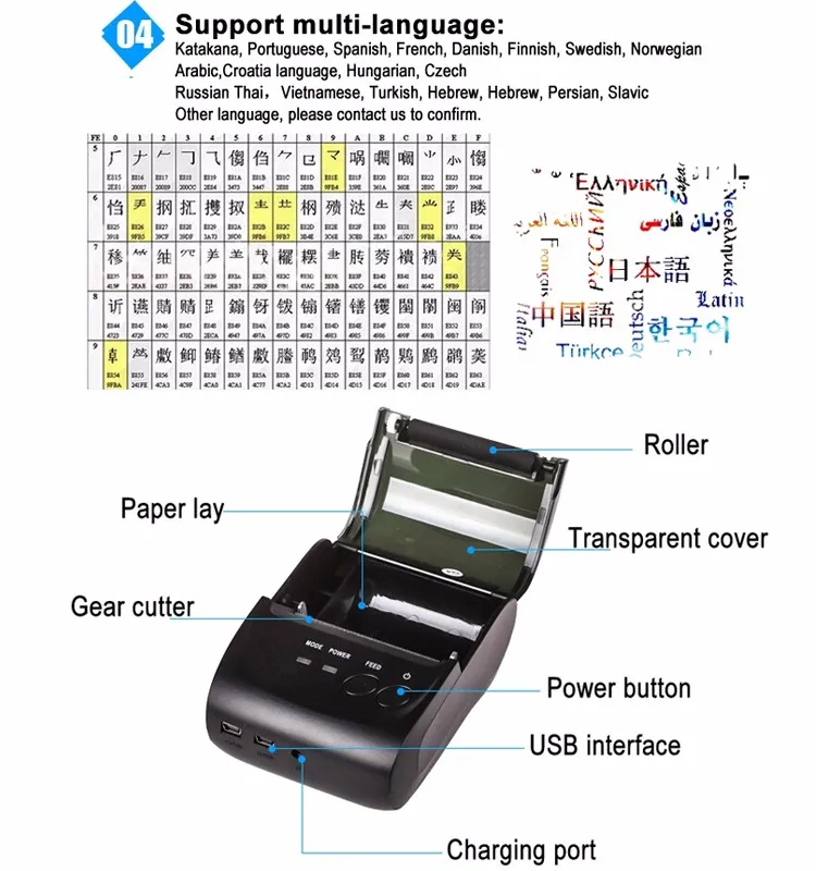 Pos58 Bill Printer 90mm S Thermal Receipt Printer With Paper And Win10 Driver For Business Printing Mini Impressora Hs 589ku Receipt Printer Thermal Receipt Printerbill Printer Aliexpress