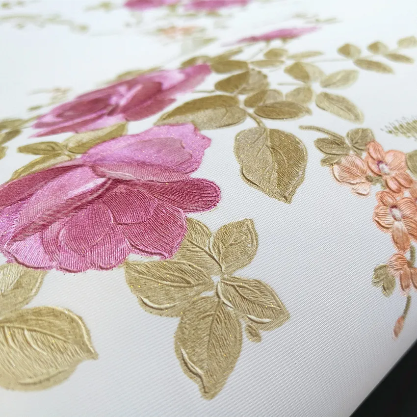 Kertas Dinding Pvc Desain Bunga Kertas Dinding Bunga Mawar Indah Buy Beautiful Rose Flower Wallpaper Pvc Wallpaper Floral Wall Paper Product On Alibaba Com