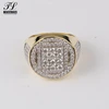 Bulk custom hip hop solid 18k gold plated ring mounting+best deals on gold jewelry