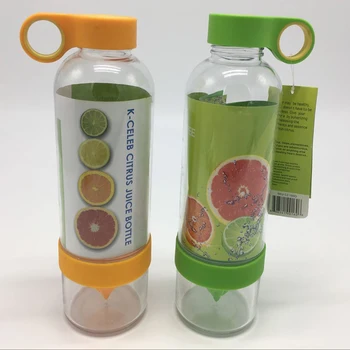 透明な水のボトルの健康レモンスクイーズノベルティコポリエステル