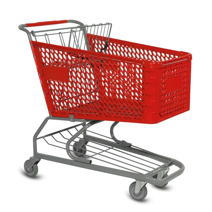 180l Half Plastic Unfolding Shopping Trolley Cart Buy Plastic