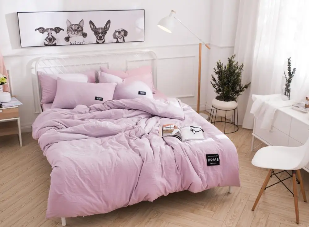 Korean Style 100 Polyester Cheap Factory Fabric Motel Bedclothes