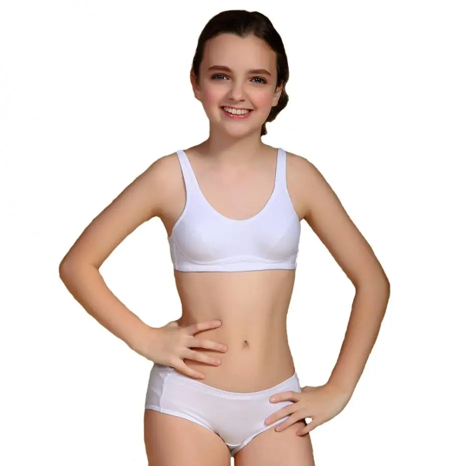 Buy Wofee 2015 Puberty Girls Kids Padded Bras And Matching Pants Sets Kids  Training Underwear Sets S1014 in Cheap Price on Alibaba.com