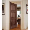 Solid Core Natural Walnut Veneer MDF 3 Panel Interior Doors Wooden