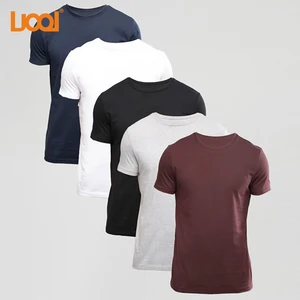 Blank T-shirts Oem Factory High Quality 100% Cotton 180g Custom Black Blank Men