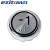 12v electrical illuminated pushbutton switch with waterproof cover Round Square Stainless Steel elevator push button switches