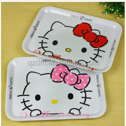 Custom Print Melamine Food Tary For Kids