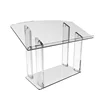 transparent cheap price acrylic panel tablet PC/computer lectern holder display stand