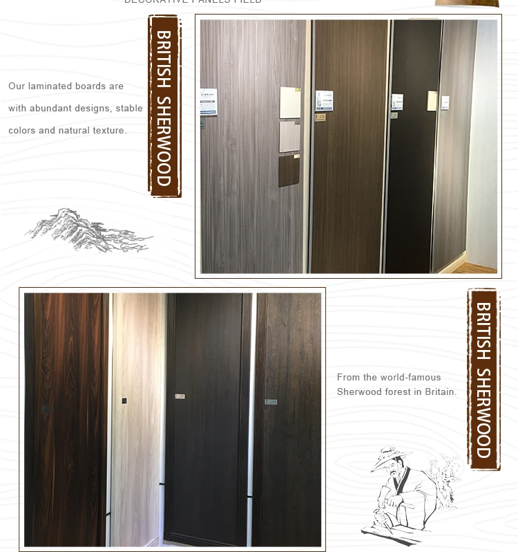 synchronized melamine mdf