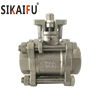 Durable high quality DN50 PN16 CF8 Hard Sealing 3pc Ball Valve