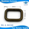 5mm thickness 25mm*19mm split square ring