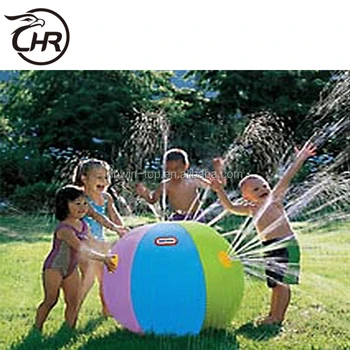 beach ball water sprinkler