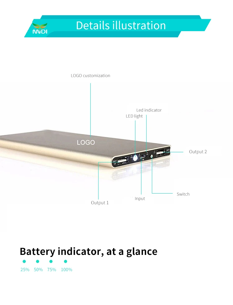 Custom gifts universal power bank 10000mah ultra slim portable power banks and powerbank usb chargers for smart phone - ANKUX.COM